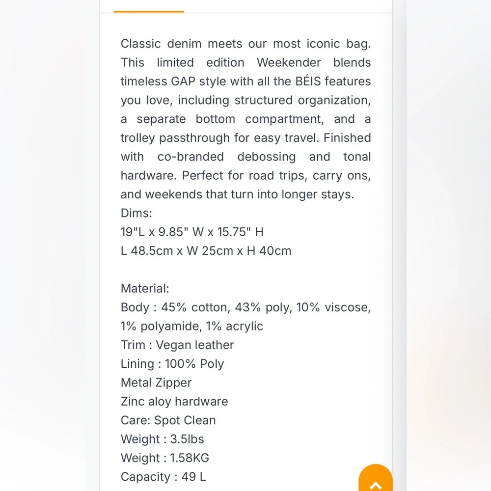 Gap x Beis Weekender - Picture 4 of 7